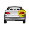 Right Tail Lamp without Bulb Holder - Orange/Red