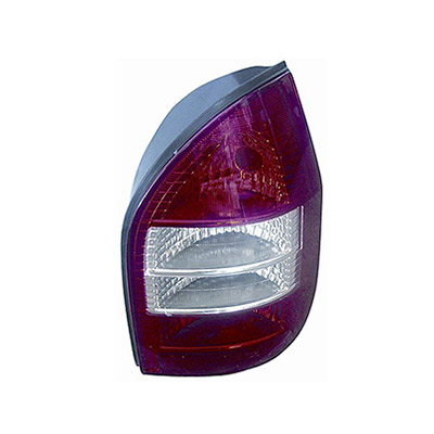 Rear Light without Bulb Holder - Right Side, White/Red