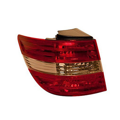 Rear Light without Bulb Holder - Left Side, White/Red