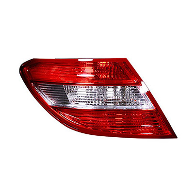 Rear Light without Bulb Holder - Left Side, White/Red