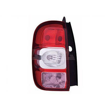 Rear Light without Bulb Holder - Left Side, White/Red