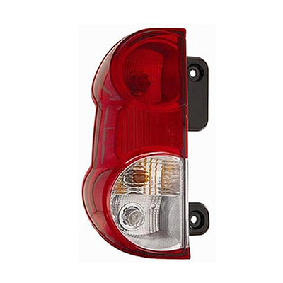 Rear Light without Bulb Holder - Left Side, White/Red