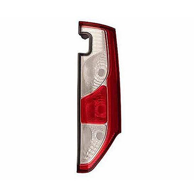 Rear Light without Bulb Holder - Left Side, White/Red