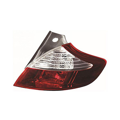 Rear Light without Bulb Holder - Left Side, White/Red