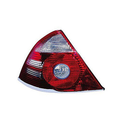 Rear Light without Bulb Holder - Left Side, White/Red