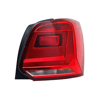 Rear Light without Bulb Holder - Left Side, White/Red