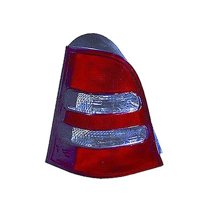 Rear Light without Bulb Holder - Left Side, White/Red