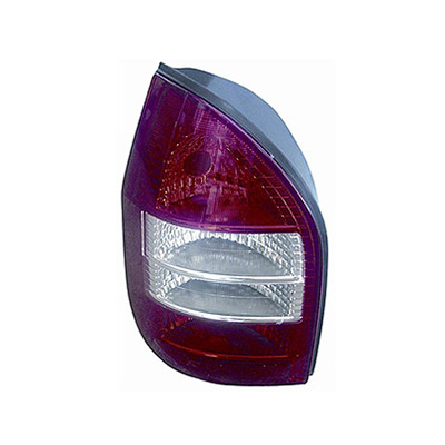 Rear Light without Bulb Holder - Left Side, White/Red