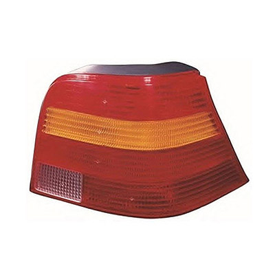 Rear Light without Bulb Holder - Right Side, Orange/Red