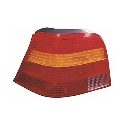 Rear Light without Bulb Holder - Left Side, Orange/Red