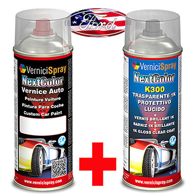 Automotive Touch Up Kit Spray FORD USA FOCUS 7325 MAGNETIC GREY 