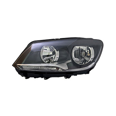 Front Headlight Left side - H7+H15 - Electric with Motor