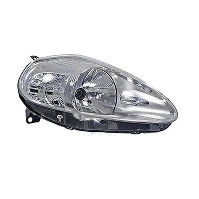Front Headlight, H4 - Electric with Motor - Right side