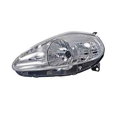 Front Headlight, H4 - Electric with Motor - Left side
