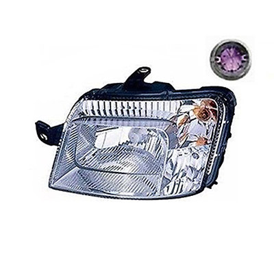 Front Left Headlight Electric with Motor FIAT PANDA