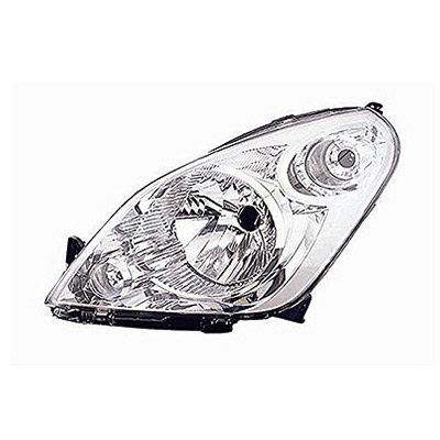 Front Headlight, H4 - Electric with Motor - Left side
