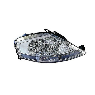 Right Front Headlight, H7+H1 - Electric with Motor