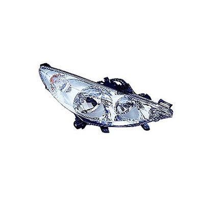 Right Front Headlight, H7+H1 - Electric with Motor