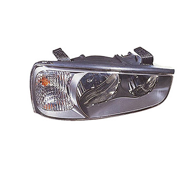 Right Front Headlight, H7+H1 - Electric with Motor