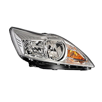 Right Front Headlight, H7+H1 - Electric with Motor