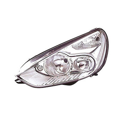Right Front Headlight, H7+H1 - Electric with Motor