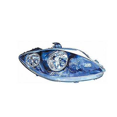 Right Front Headlight, H7+H1 - Electric with Motor