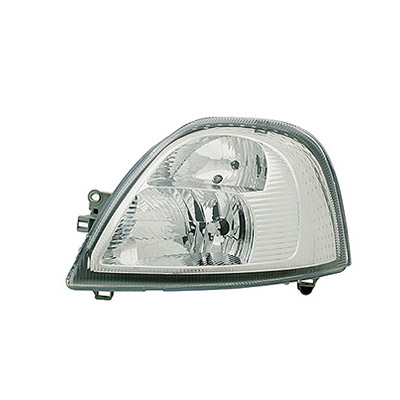 Right Front Headlight, H7+H1 - Electric with Motor