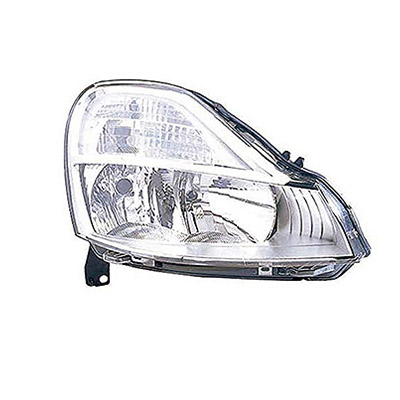 Right Front Headlight, H7+H1 - Electric with Motor