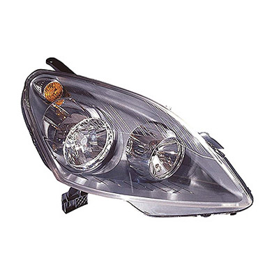 Right Front Headlight, H7+H1 - Electric with Motor