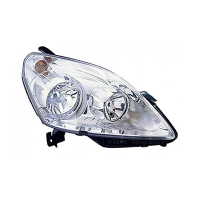Right Front Headlight, H7+H1 - Electric with Motor