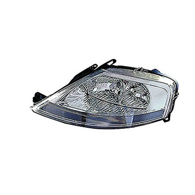 Left Front Headlight, H7+H1 - Electric with Motor
