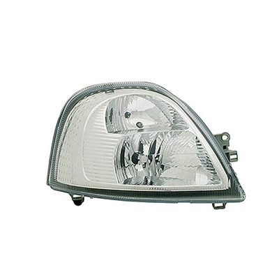 Left Front Headlight, H7+H1 - Electric with Motor