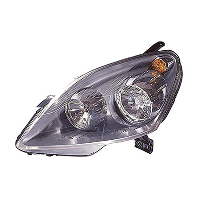 Left Front Headlight, H7+H1 - Electric with Motor