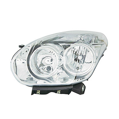 Front Headlight Left side - H7+H7 - Electric with Motor