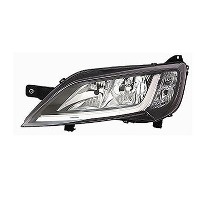 Front Headlight Left side - H7+H7 - Electric with Motor