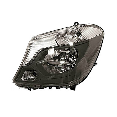Front Headlight Left side - H7+H7 - Electric with Motor