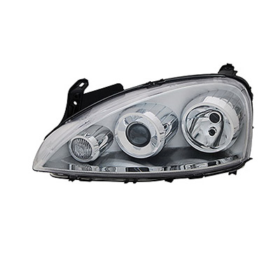 Front Headlight Left side - H7+H7 - Electric
