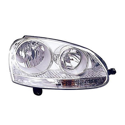 Front Headlight Left side Electric with Motor Chromed AUDI / VOLKSWAGEN GOLF GTI