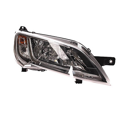 Front Headlight Right side - H7+H7 - Electric with Motor, Chromed