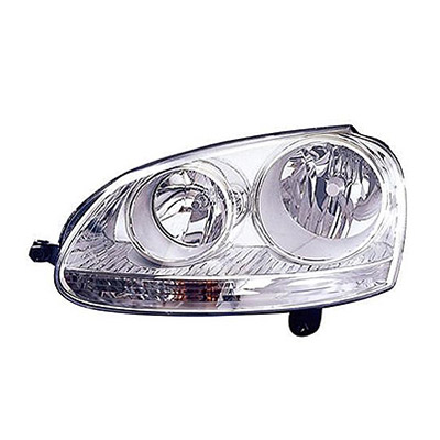 Front Headlight Right side Electric with Motor Chromed AUDI / VOLKSWAGEN GOLF GTI