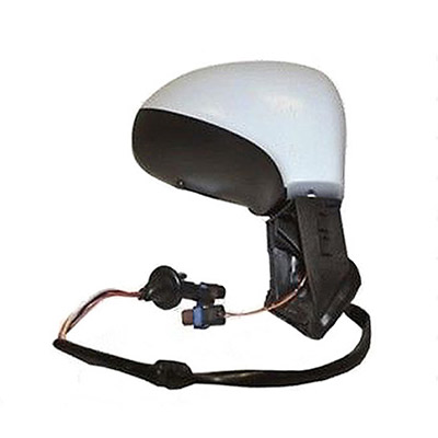 Primed Right Electric Heated Door Mirror with temperature sensor and turn signal