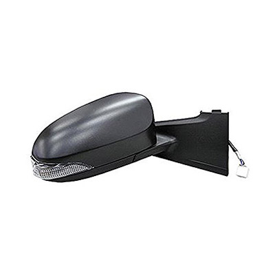 Primed Right Electric Heated Door Mirror with temperature sensor and turn signal