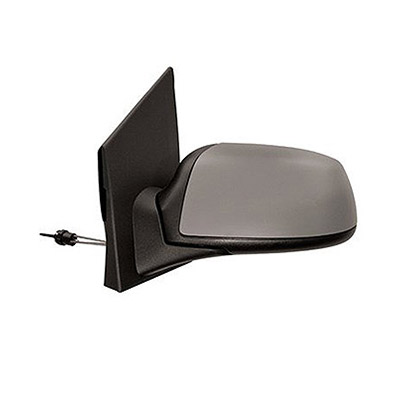 Left Mechanical Primed Door Mirror with Cables