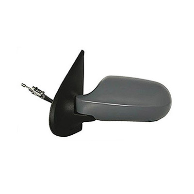 Left Mechanical Primed Door Mirror with Cables