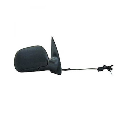 Right Mechanical Black Door Mirror with Cables