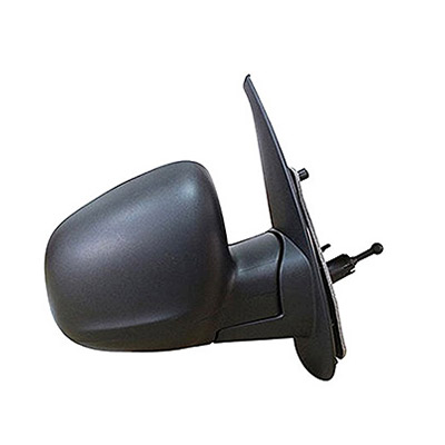 Right Mechanical Black Door Mirror with Cables