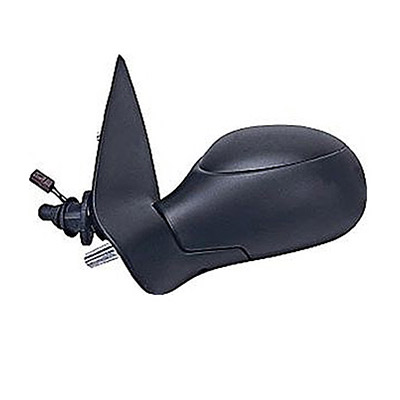 Left Mechanical Black Door Mirror with Cables