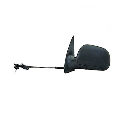 Left Mechanical Black Door Mirror with Cables