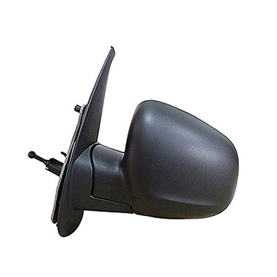 Left Mechanical Black Door Mirror with Cables