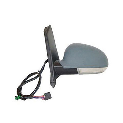 Left Electric Heated Door Mirror with turn signal, Primed surface